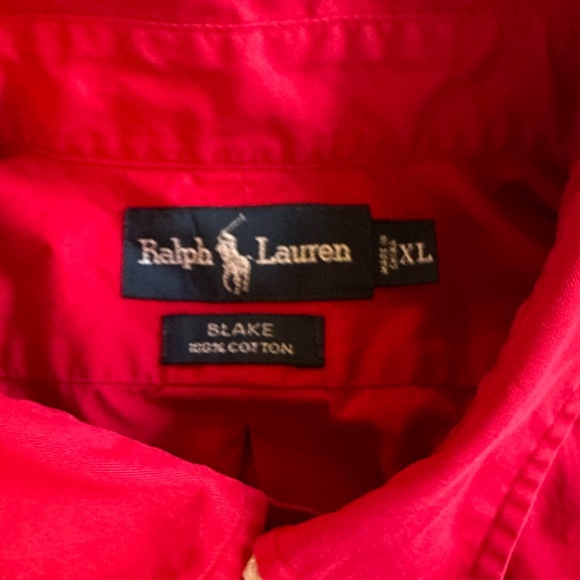 Ralph Lauren long sleeve button front Blake 100% cotton shirt - Picture 2 of 2